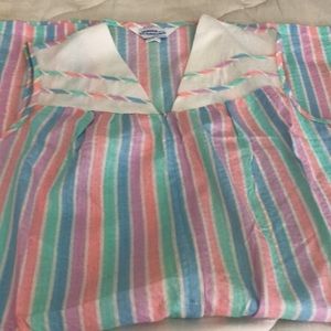 NWT Old Fashioned Striped House Coat